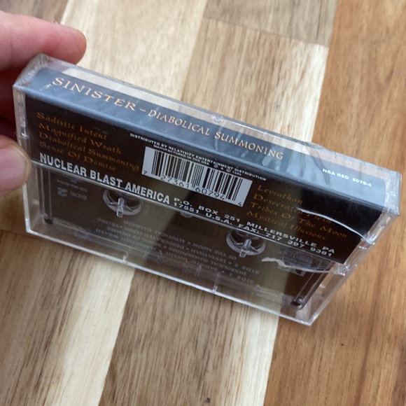 SINISTER - Diabolical Summoning 1993 Cassette (Collectible) Nuclear Blast - Picture 6 of 6